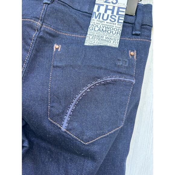 NWT Joe's Jeans The Muse Sophist Bootcut High Waist‎ Denim Dark Wash Size 25 - Picture 7 of 9